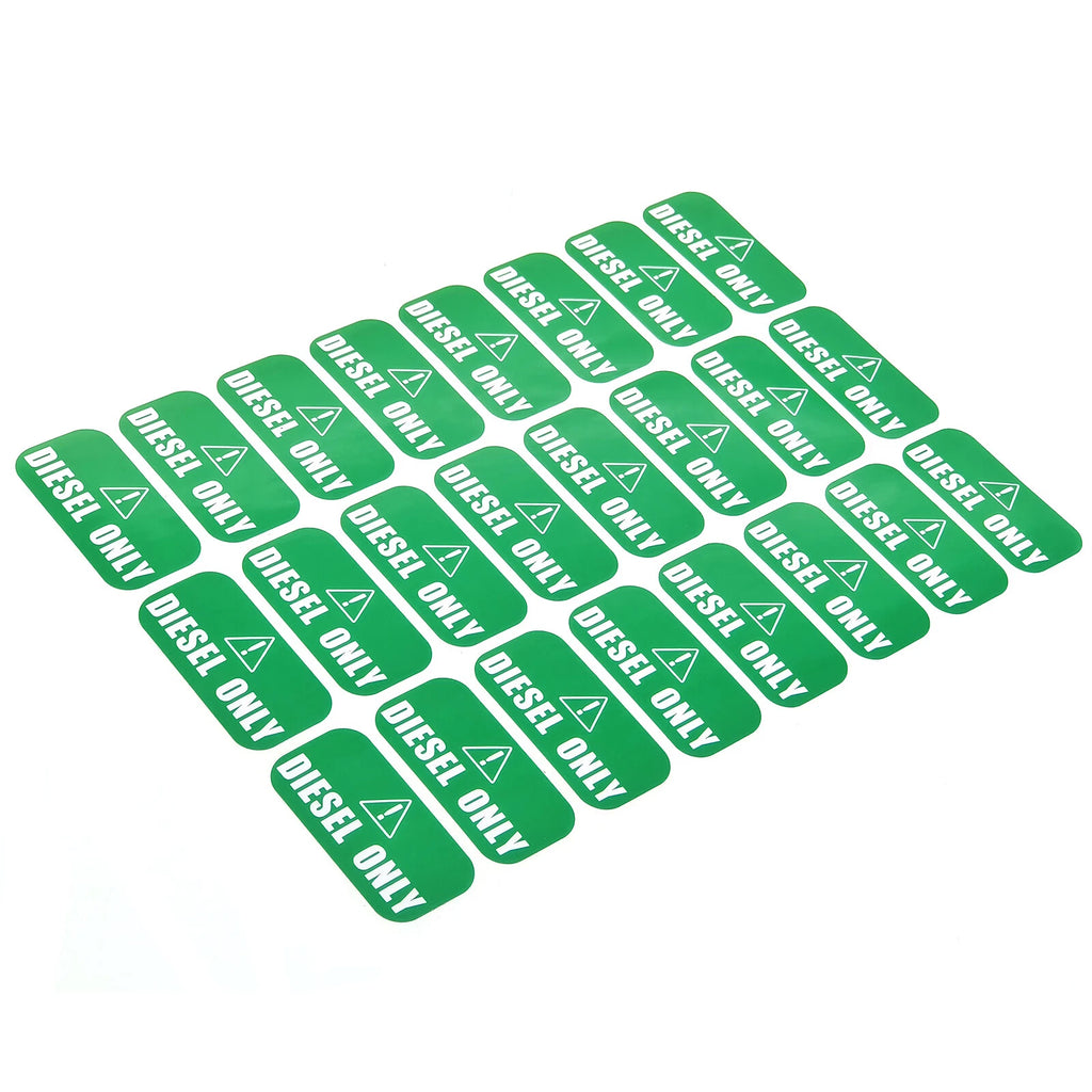 24x Diesel Only Sticker Decal for Fuel Door (1" x 2")