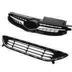 Grill for Hyundai Elantra Sedan (2011–2013) Upper & Lower Front Bumper