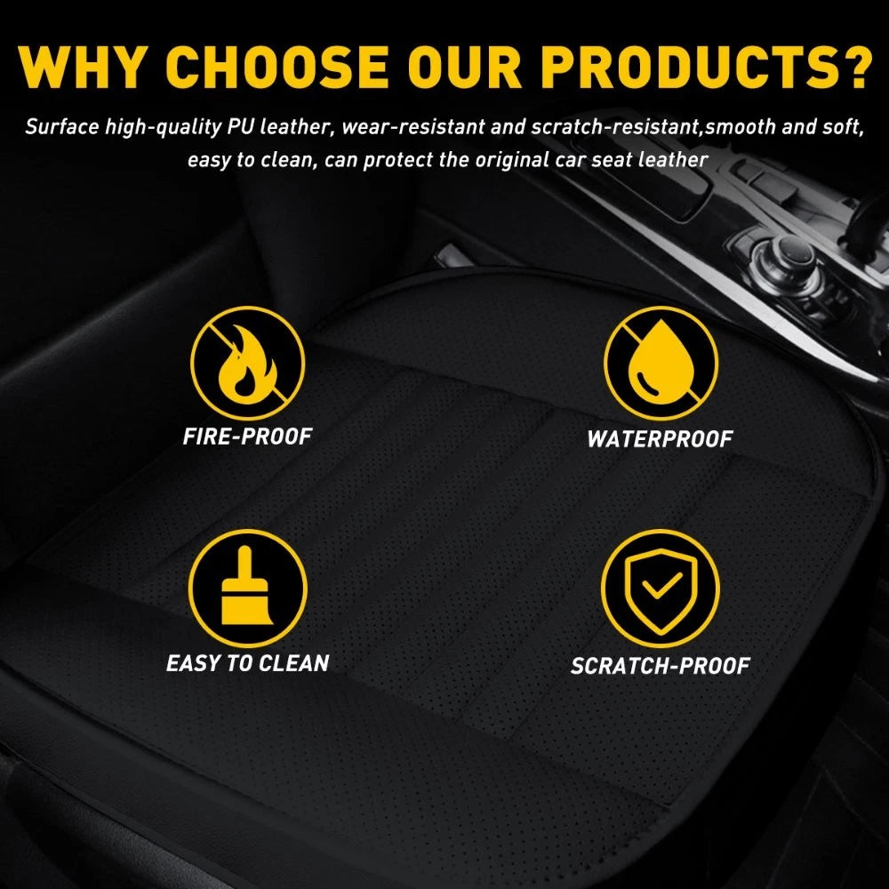 Set of 2 Leather Car Seat Covers for Universal Fit (2010–2023)