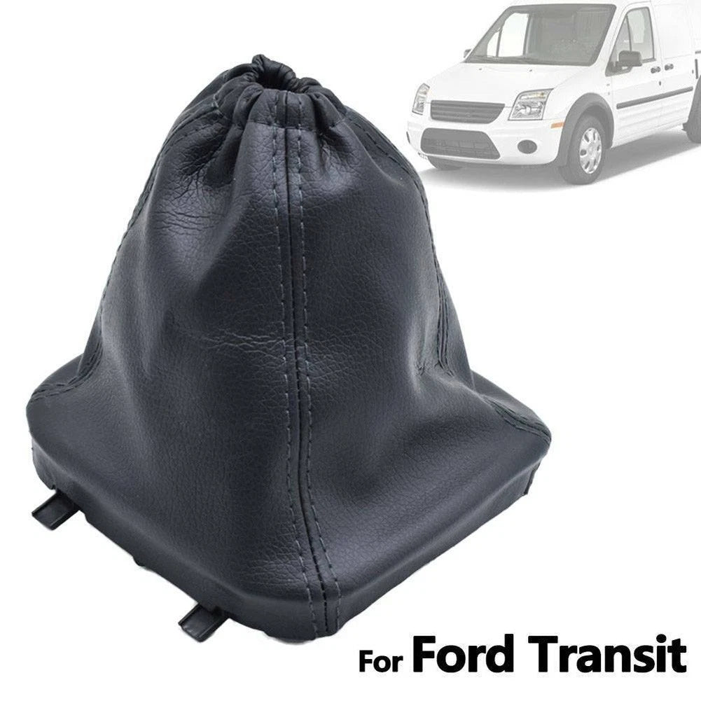 Gear Shift Knob Gaiter for Ford Transit (2006–2014) - Black PU Leather