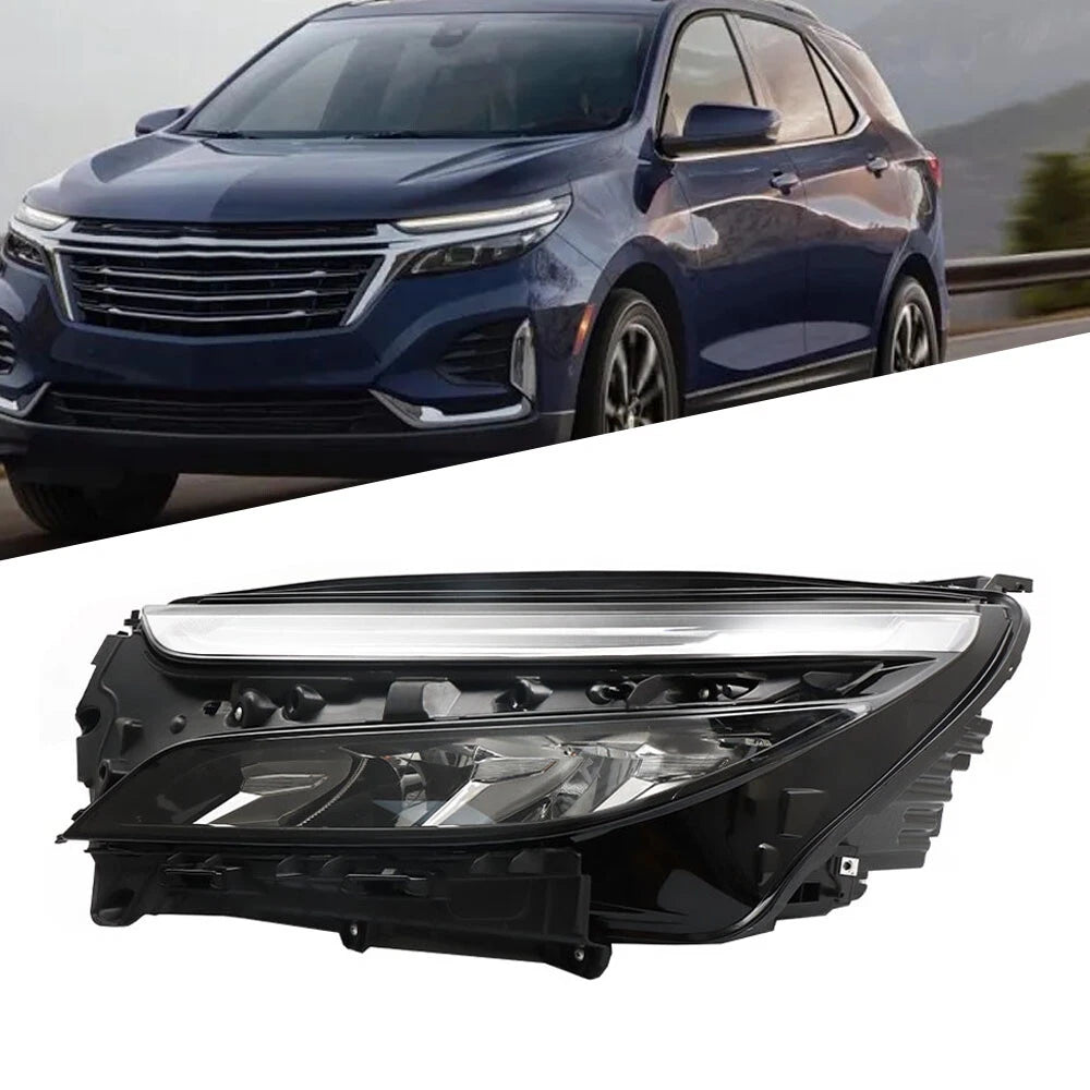 Left Side Headlight Assembly for Chevy Equinox LT/RS (2022–2023) Chrome LED