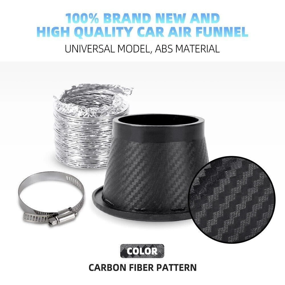 Turbo Air Intake Pipe Funnel Kit for Universal Car (All Models)
