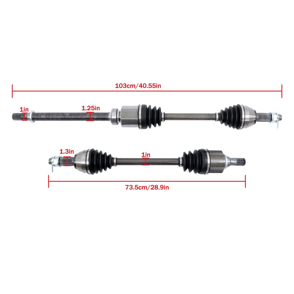 Set of 2 CV Axle Assemblies for Nissan Altima (2002–2006)