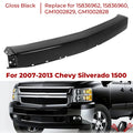 Gloss Black Front Bumper Face Bar for Chevy Silverado 1500 (2007–2013)