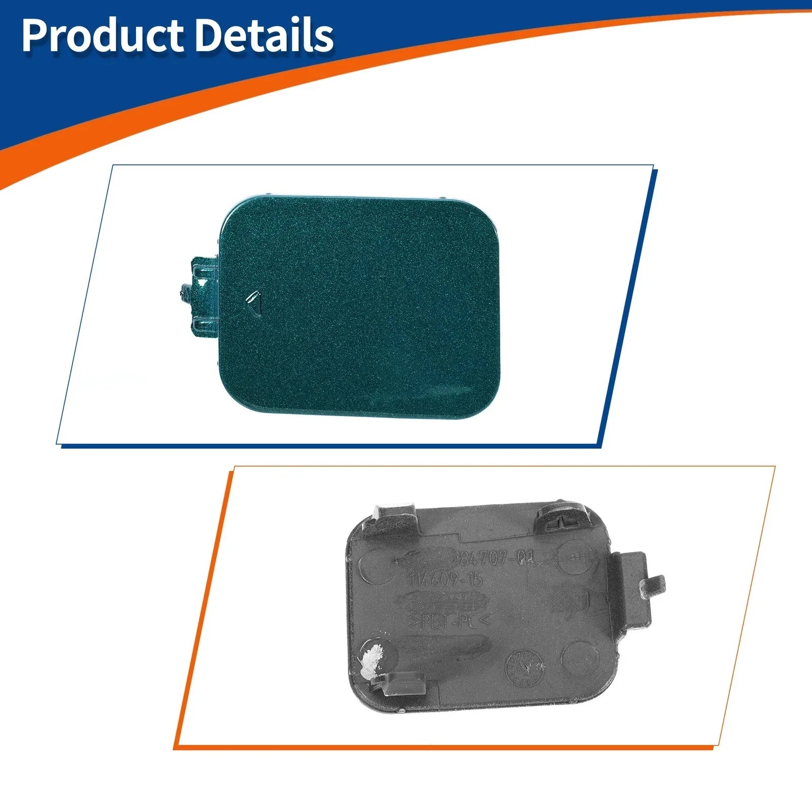 Front Tow Hook Cover for BMW 528i 535i Dark Green OEM