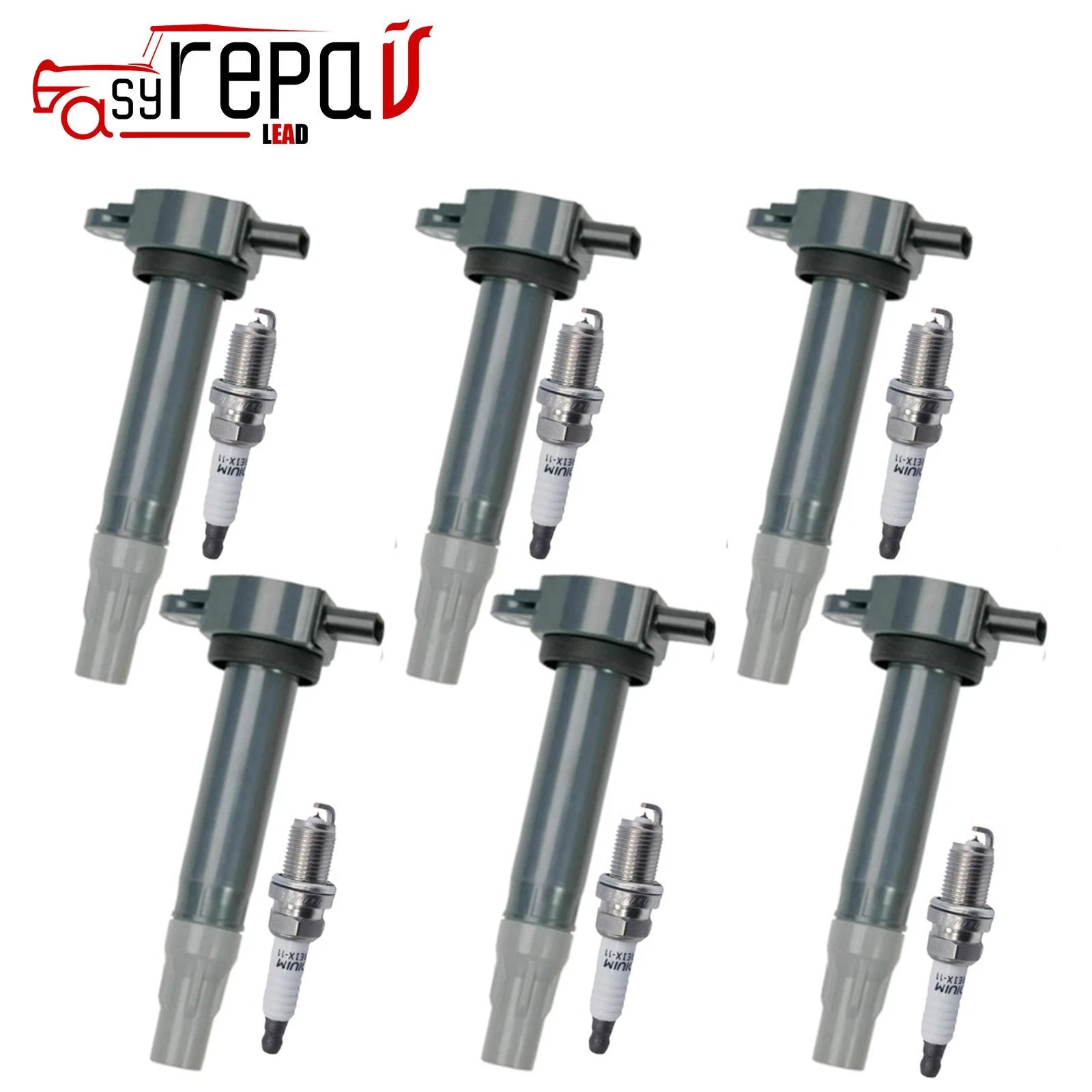 6X Ignition Coil + Spark Plug for Chrysler Pacifica (2017–2023) 4606869AC