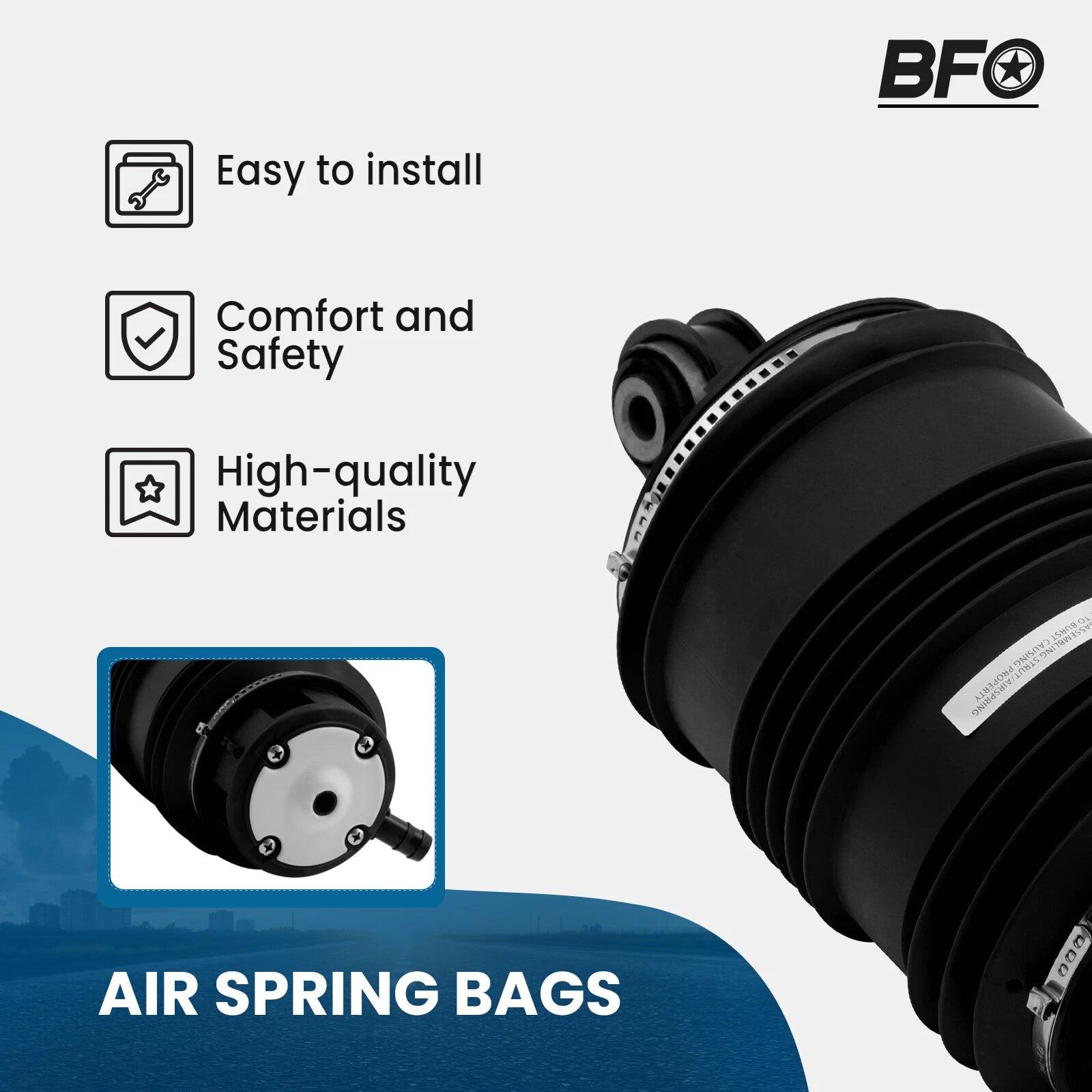 Air Shock Suspension Bag for Mercedes E Class W219 (2003-2009)