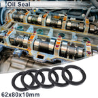 Set of 5 Oil Seal Rotary Shaft Seal NBR Rubber 62x80x10mm
