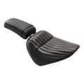Driver & Passenger Seats for Harley Street Bob (2018–2024) Black/Orange
