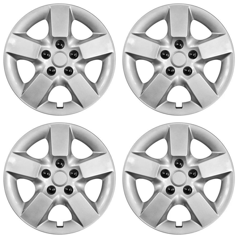 16' Push-on Silver Wheel Cover Hubcaps for 2008-2009 Nissan Rogue