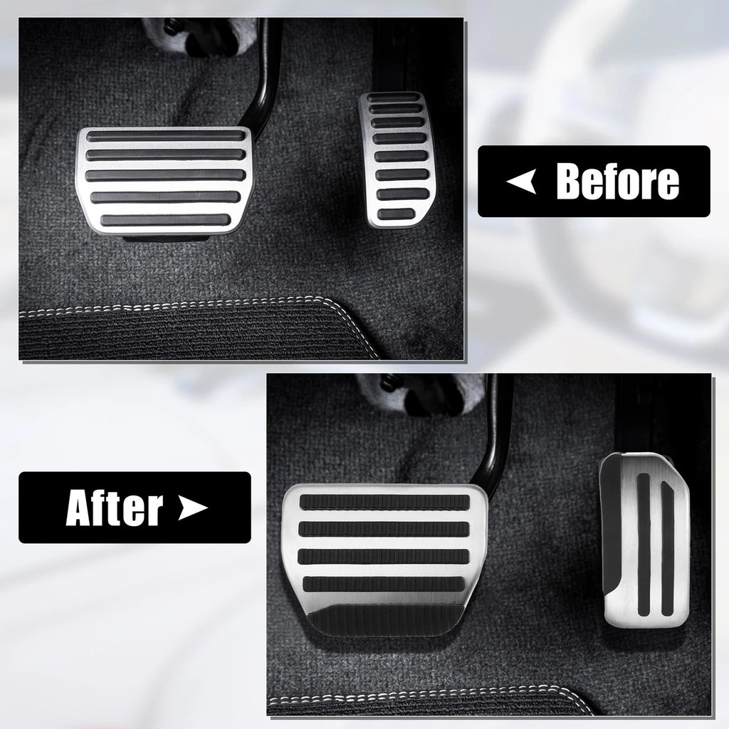 2X Brake and Gas Accelerator Pedal Covers for Nissan Pathfinder (2013–2021)