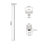 Set of 2 Linear Motion Rail Shafts with Bearings and Rail Support