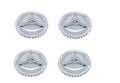Set of 4 14 Inch Hubcaps Style Crossbar Chrome for Olds Fiesta (2000–2006)