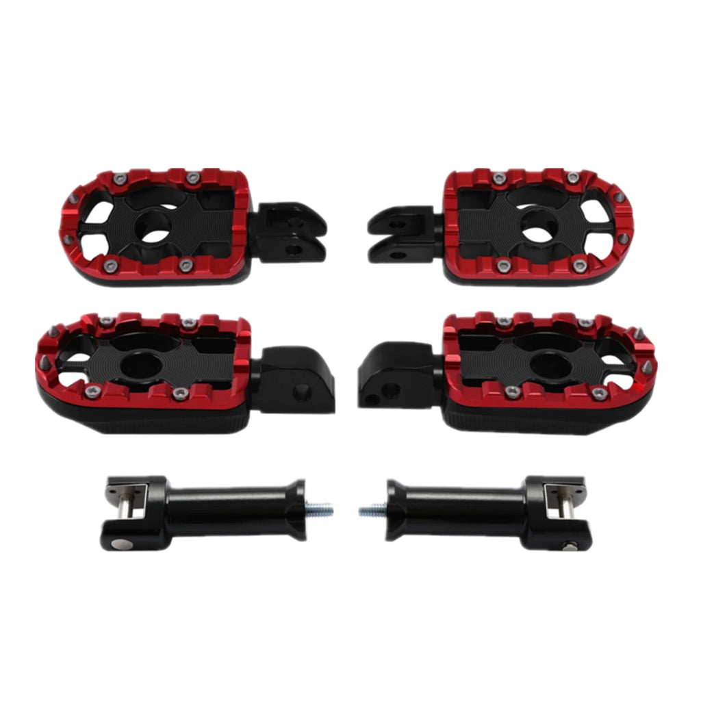 Footpegs & Bracket for Harley Davidson Softail (2018–2023) Black Red