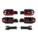 Footpegs & Bracket for Harley Davidson Softail (2018–2023) Black Red