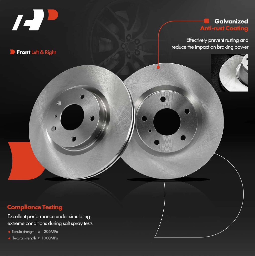 Front Disc Brake Rotors & Ceramic Pads for Infiniti G35 Nissan 350Z (2003–2008)