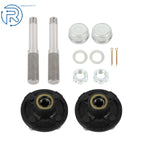 2X 4-Lug Trailer Hub Assembly for BT8 Spindle (1" Round)