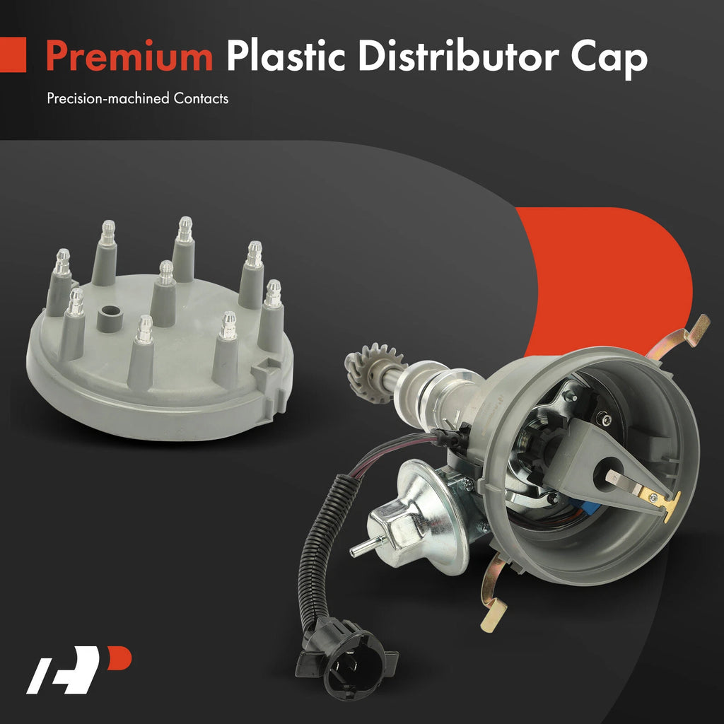 Ignition Distributor with Cap & Rotor for Ford E-100, F-150, LTD