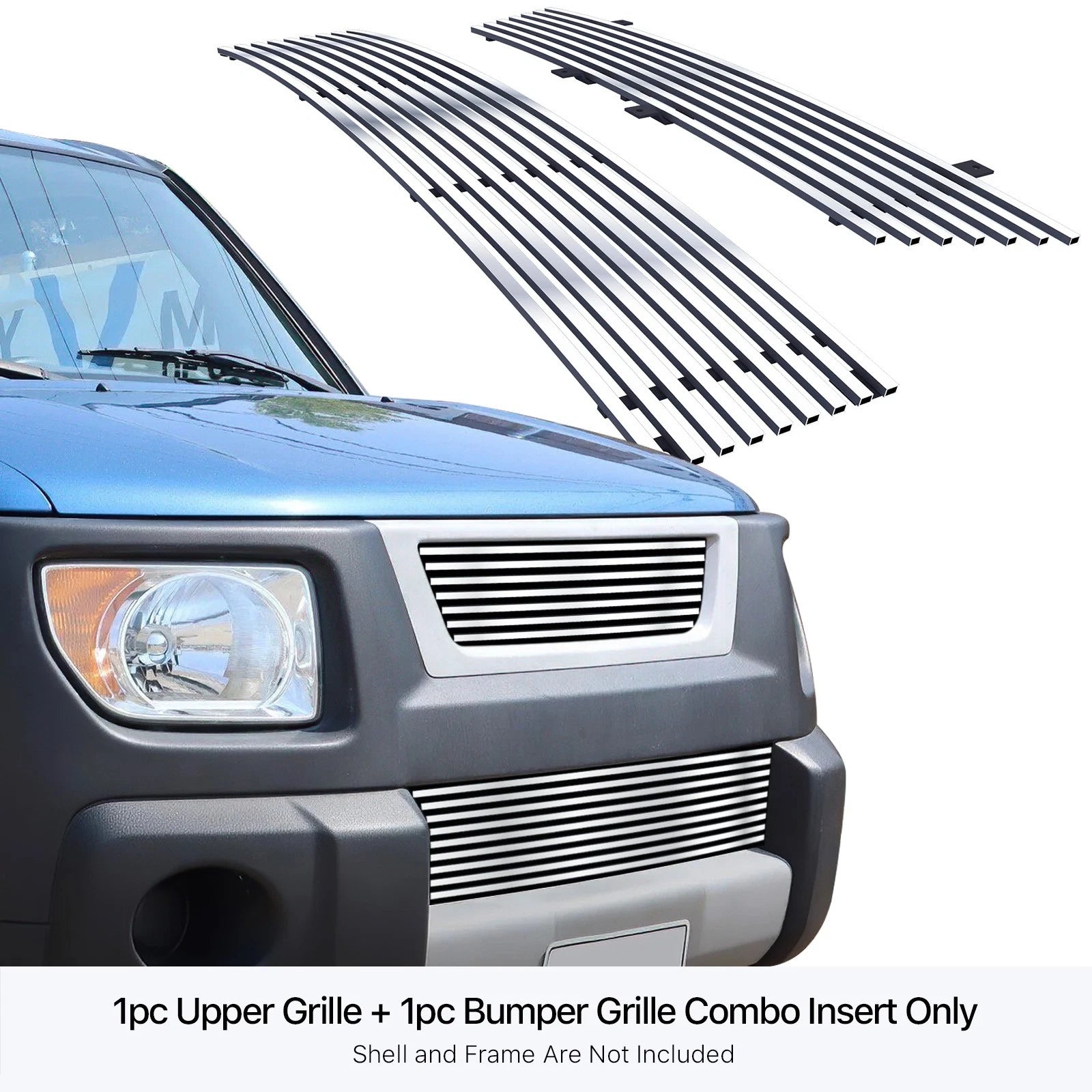 Stainless Steel Chrome Billet Grille Insert for Honda Element (2003-2006)