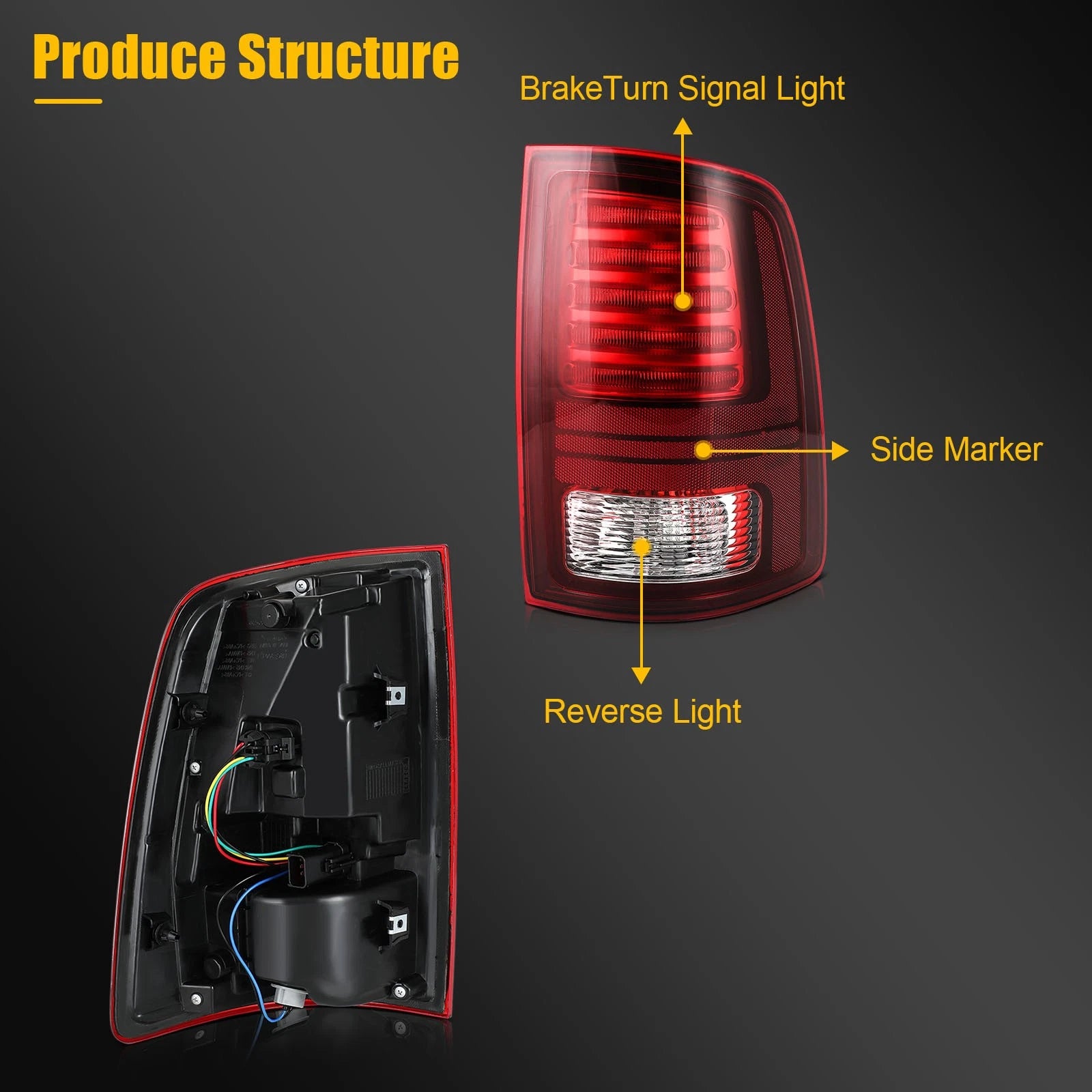 LED Tail Light for Ram 1500 2500 3500 (2013–2018)