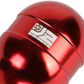 J2 Universal Aluminum Shift Knob Red Teardrop Shape w/ Thread Adapters