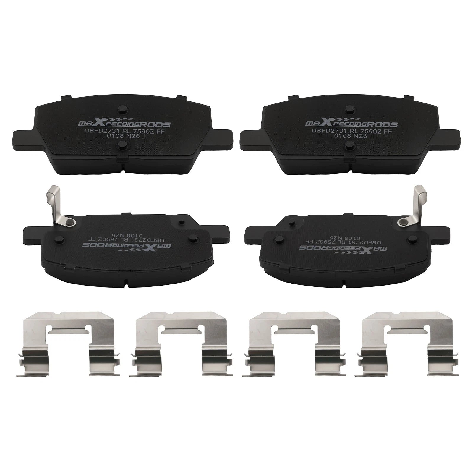 Set of 4 Front Ceramic Brake Pads for Buick Encore (2018–2022)