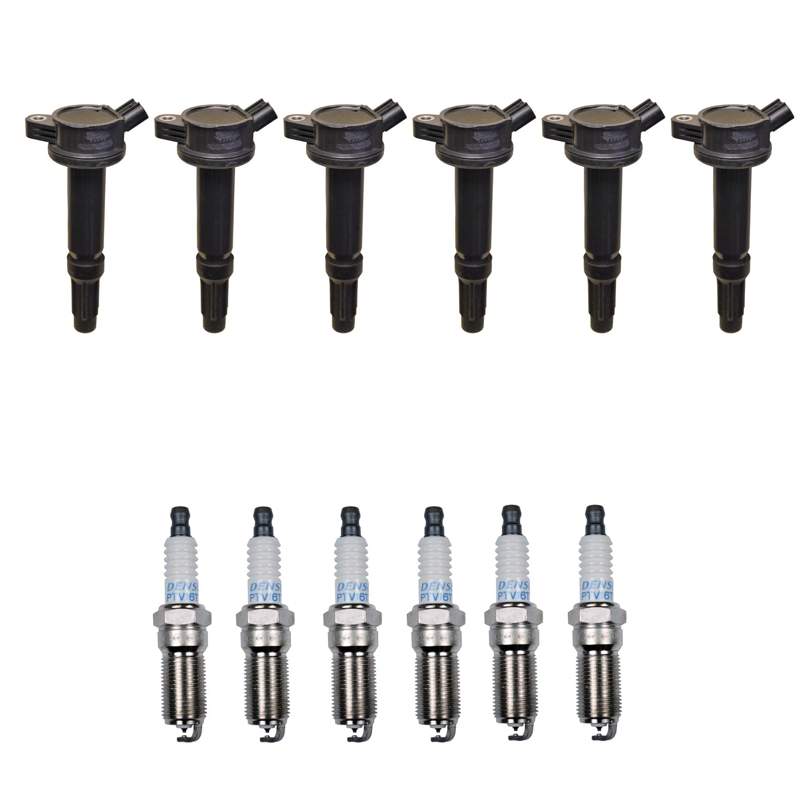 Set of 6 Ignition Coils & 6 Spark Plugs for Mazda 3.0 V6 (0.040)