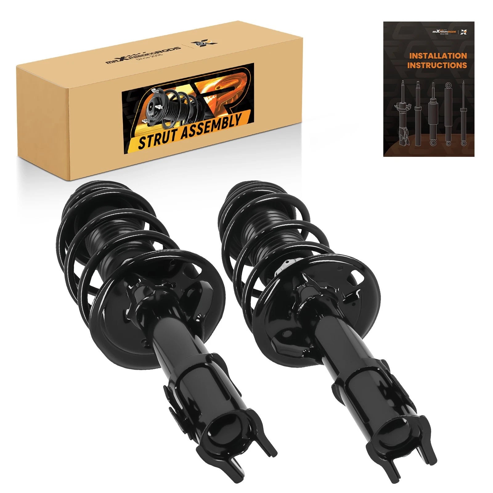 Pair Front Shocks Struts w/Coil Springs Assembly for Scion xD (2008–2010)