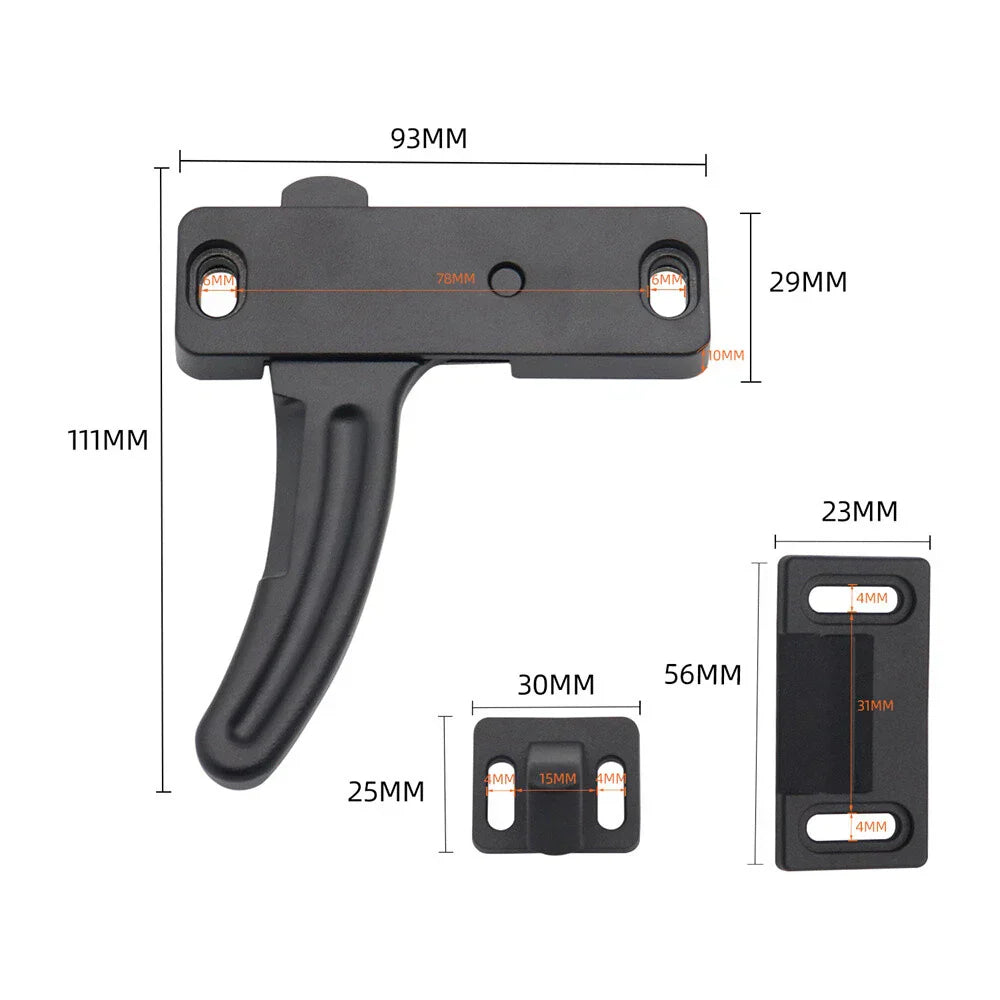 Left Hand Screen Window Door Latch Handle Kit for RV Camper Motorhome Trailer