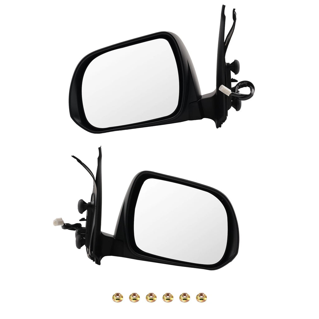 Power Side Mirror Set for Toyota Tacoma (2012–2015) Textured Black