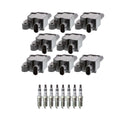 Set of 8 Ignition Coils & NGK Ruthenium Spark Plugs for Silverado 1500 (2007–2023)
