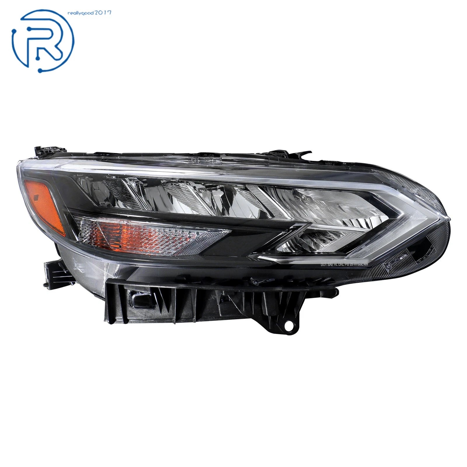 Passenger Side Headlight for Nissan Sentra SR (2024-2025) LED Clear Chrome