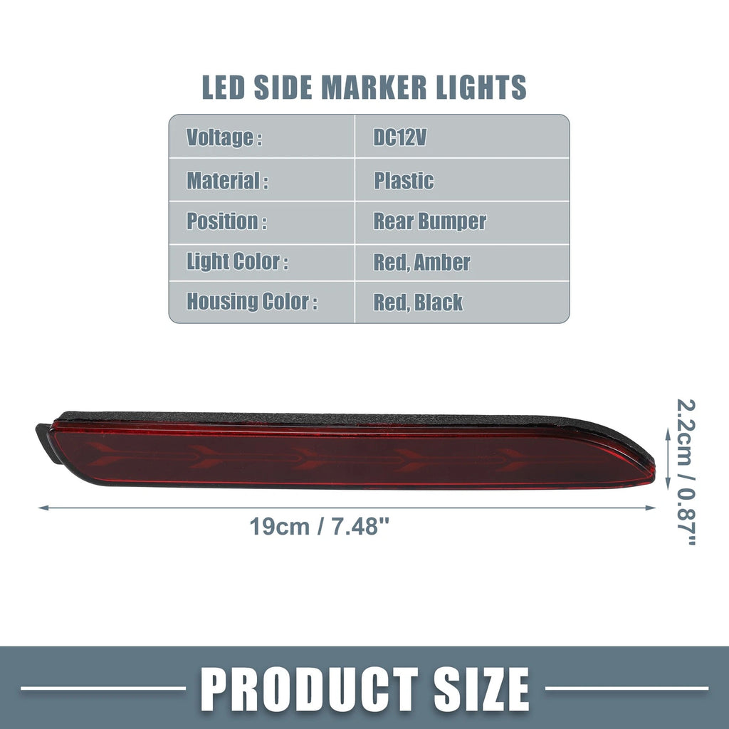 1 Pair Rear Bumper Reflector Fog Brake Light for Toyota Camry (2006–2014)