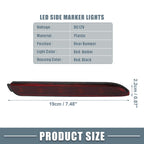1 Pair Rear Bumper Reflector Fog Brake Light for Toyota Camry (2006–2014)