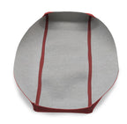 Leather Console Lid Armrest Cover for Ford Edge (2007–2010) Red Black Stitch