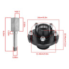 Pair of 5-Bolt Hub & Square Shaft Spindle Assembly for Automotive