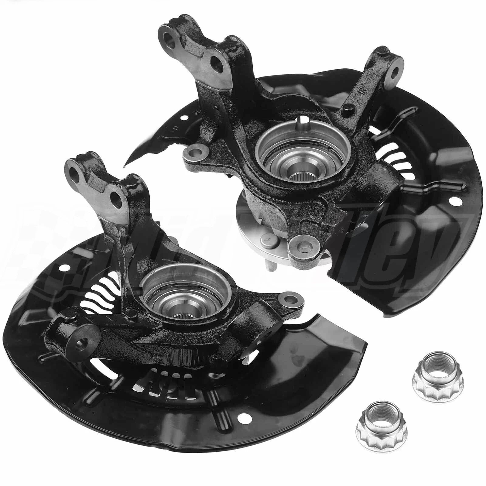 2X Front Steering Knuckle & Wheel Bearing Hub Assembly for Toyota Sienna (2004–2020)