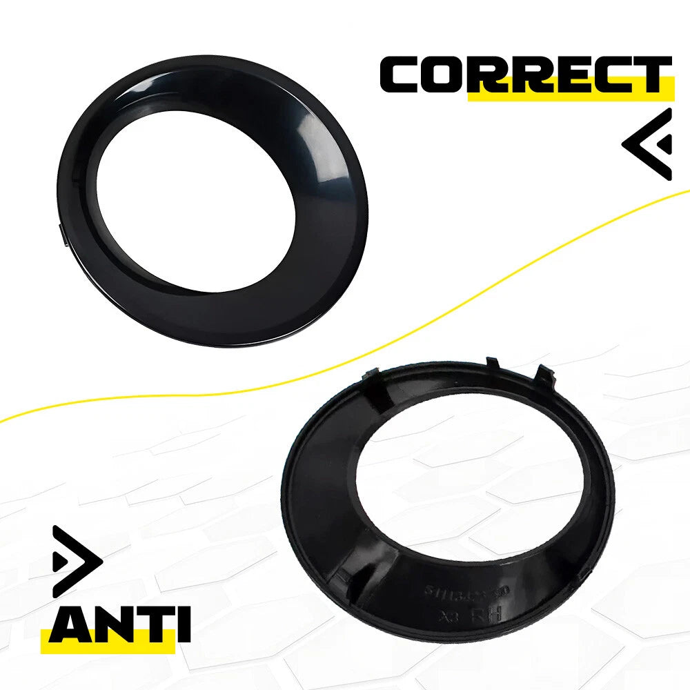 Pair Front Fog Light Bezels for BMW X3 (2007â2010)