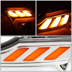LED Projector Headlight Lamp for Nissan Armada Titan (2005–2015) Chrome Amber
