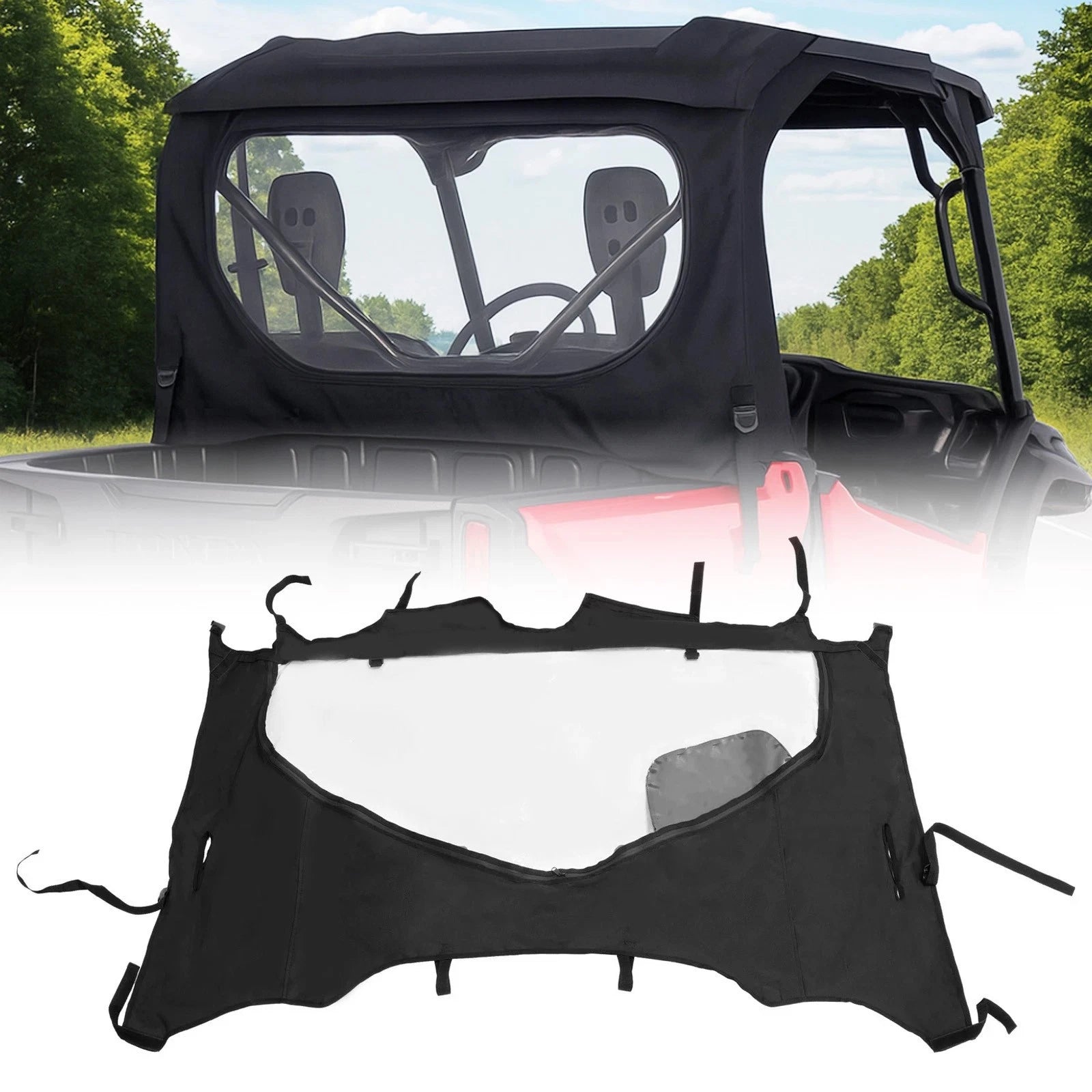 Soft Rear Window Windshield for Honda Pioneer 1000/1000-5 (2016–2025)