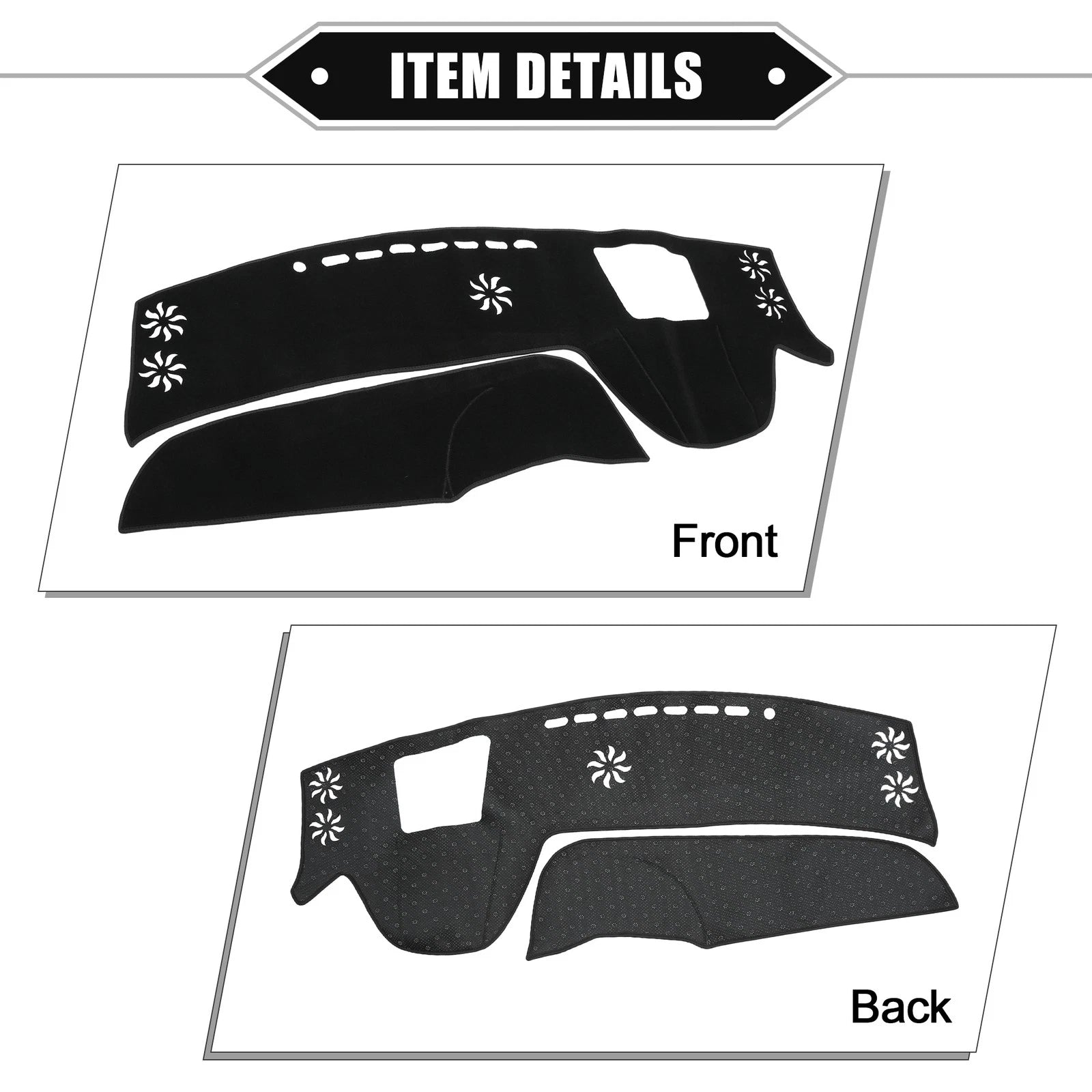 Dashboard Cover Mat for Lexus RX 5th Gen ALA10/ALH10 (2016–2023) Black