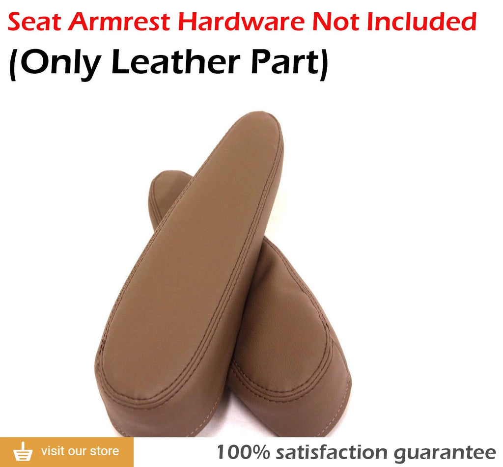 Front Seat Armrest Cover for Hummer H2 (2003–2006) Beige Leather Synthetic
