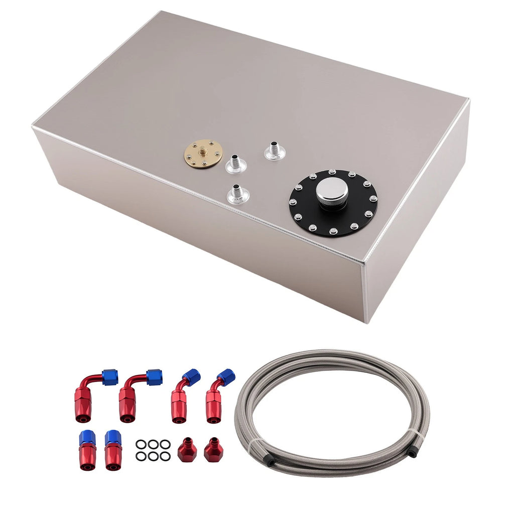 17 Gallon Fuel Tank Kit with Cap, Sender, Hose for Hot Rod (64L)