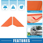 2X Rear Door Triangular Trim Orange for Ford Bronco (2021–2023)