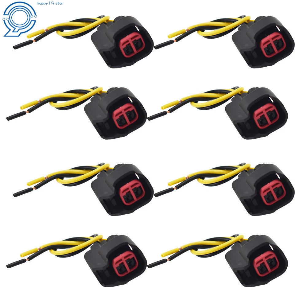 Set of 8 Fuel Injector Connector Pigtails for Dodge LS2 LS3 Ford EV6 EV14
