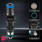 4x Fuel Injectors for Ford Fusion 2.5L (2010–2020) 0280158162 2-Terminal
