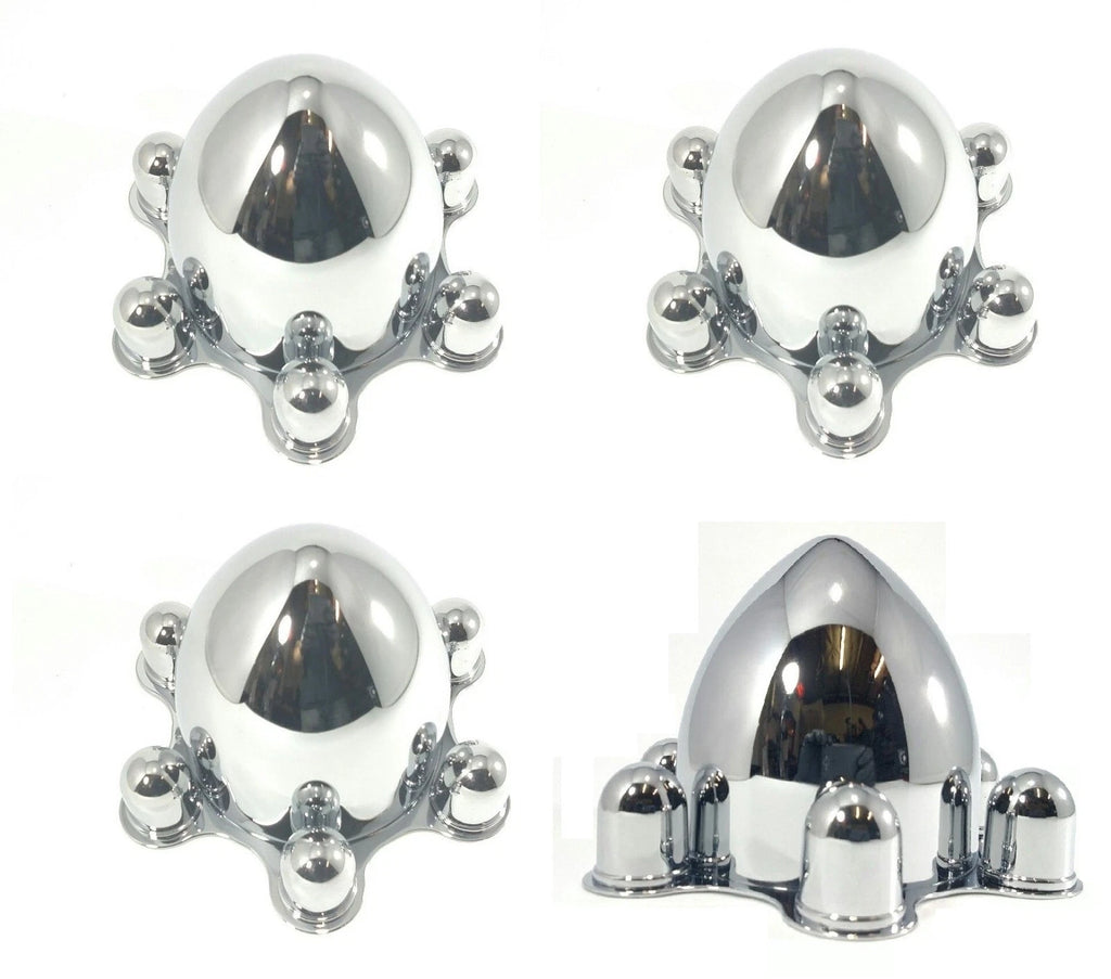 Wheel Hub Caps Set Chrome 6 Lug 5-1/2 Pattern for Chevy Bolt (2008–2014)