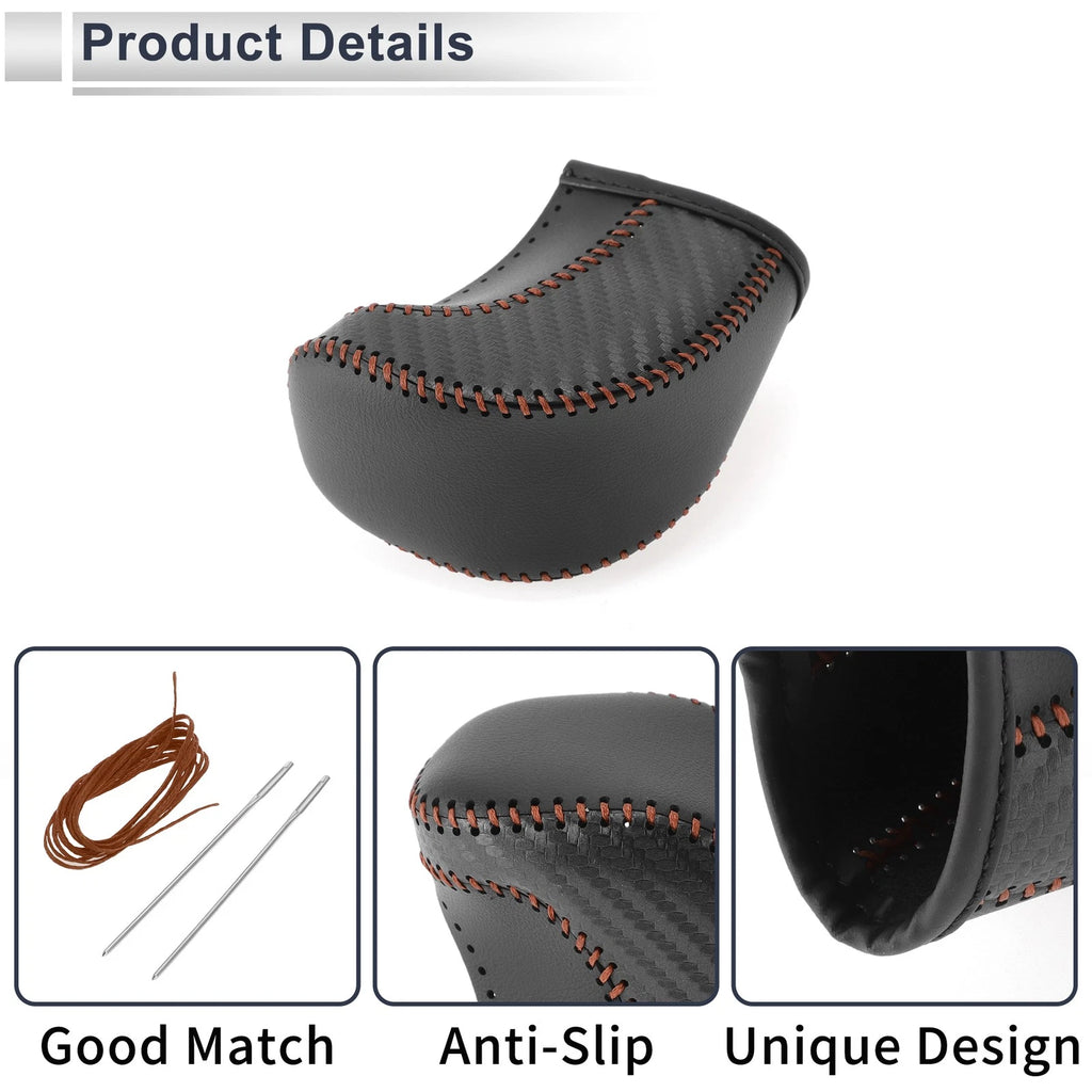 Gear Shift Knob Cover for Toyota Tacoma (2016–2022) Black Carbon Fiber