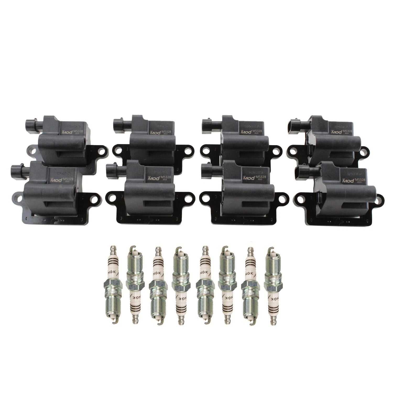 Set of 8 NGK Iridium Spark Plugs for Express 3500, Yukon XL 2500 (2003–2023)