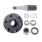 Round 84 Spindle Trailer Hub Kit with Bearing for 3500lb Axle